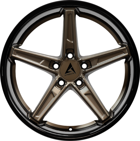 ARMED SYNDICATE DON 74.1 20x9 5x120 35 MATTE BRONZE FACE + GLOSS BLACK LIP