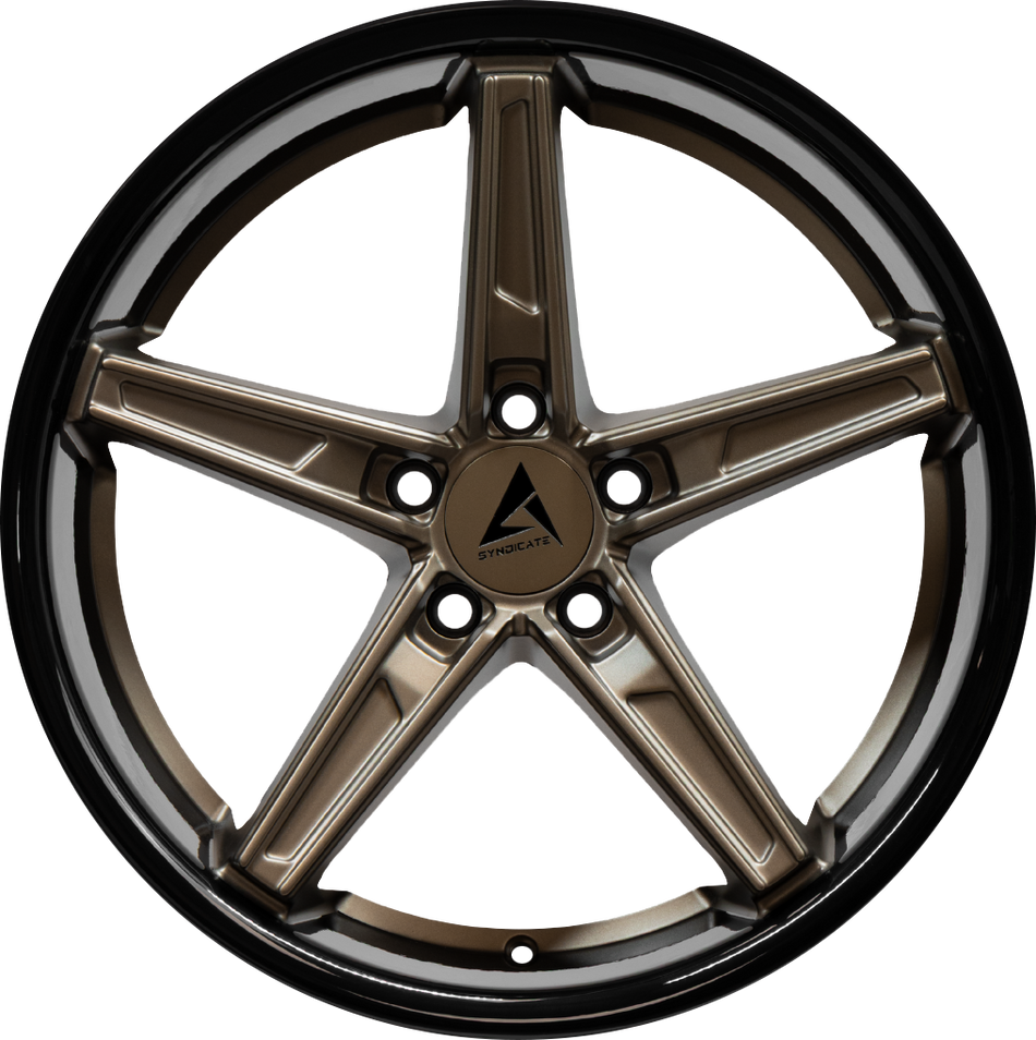 ARMED SYNDICATE DON 74.1 20x10.5 5x112|5x114.3 38 MATTE BRONZE FACE + GLOSS BLACK LIP
