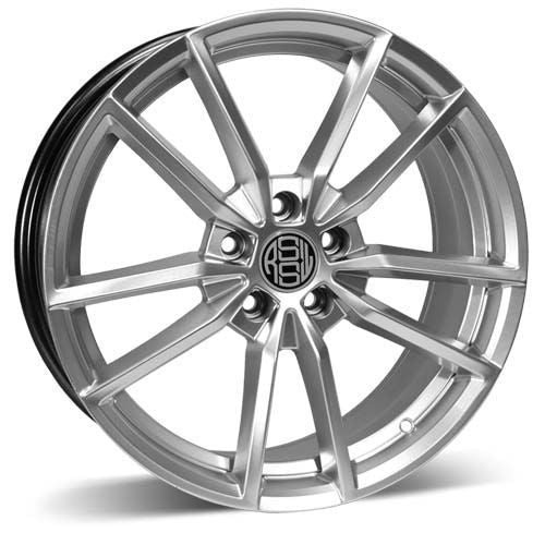 rssw Grid Hyper Silver 17x7.5 +40 5x108mm 63.4mm - JB Performance