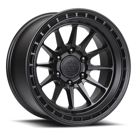 Lock Off-Road – Baja Matte Black – 17X8 – 5x114.3 – 40 mm – Matte Black W Matte Black Ring