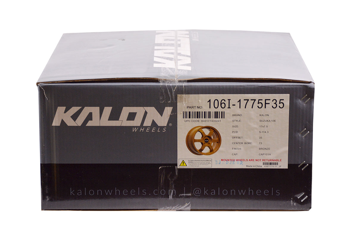 Kalon – 17X7.5 5X114.3 +35MM CB73.1 KALON SUZUKA BRONZE