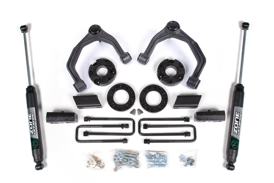 Zone offroad 3.5 Inch Lift Kit | Chevy Silverado & GMC Sierra 1500 (19 - 24) 4WD - JB Performance